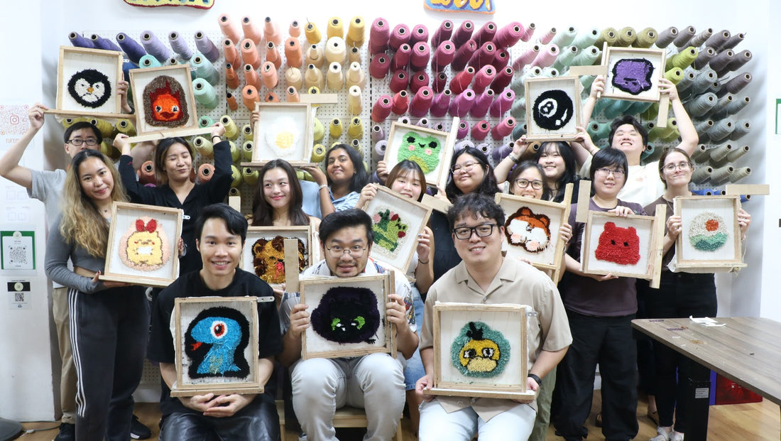 Corporate Team Building Singapore | Tufting Workshop Events – TUFT CLUB